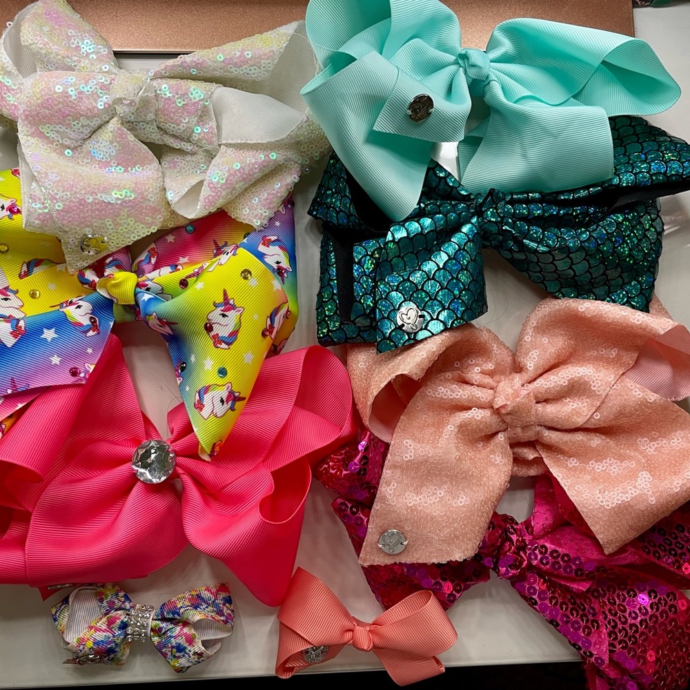 Set of Nine (9) JoJo Siwa Hair Bows